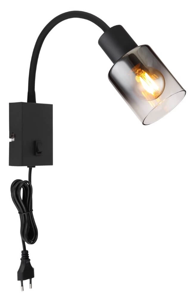 Flexibele wandlamp Hubertus met schakelaar Globo 9007371449026