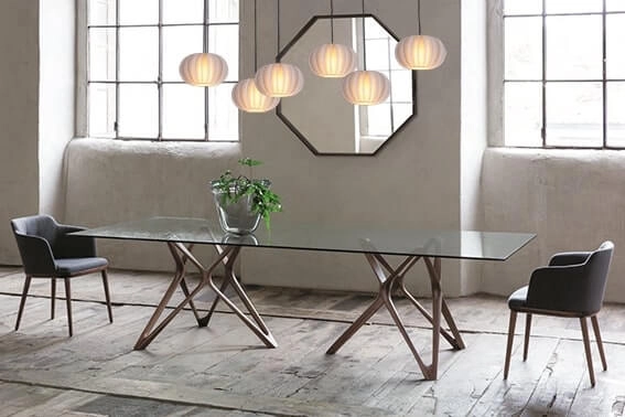 6-lichts hanglamp Arena met witte kappen Masterlight 8718121307879