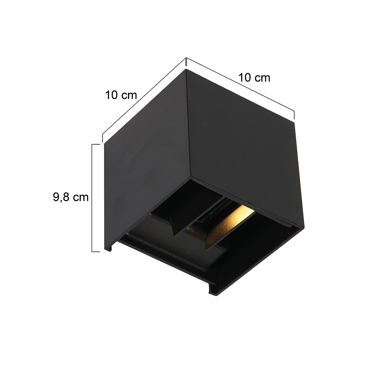 Up down light sensor Logan 10cm - zwart Steinhauer 8712746133295