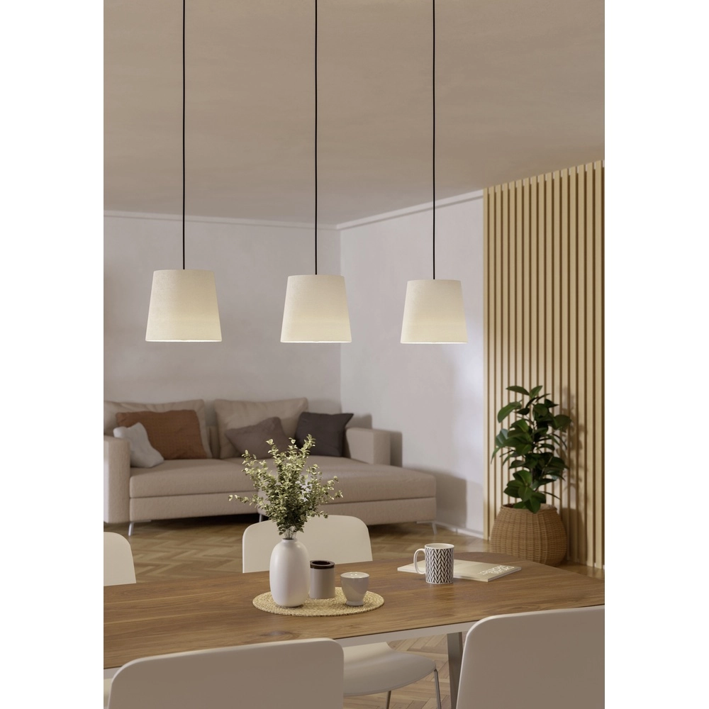 Hanglamp Febres 3x E27 - zand Eglo 9008606312795