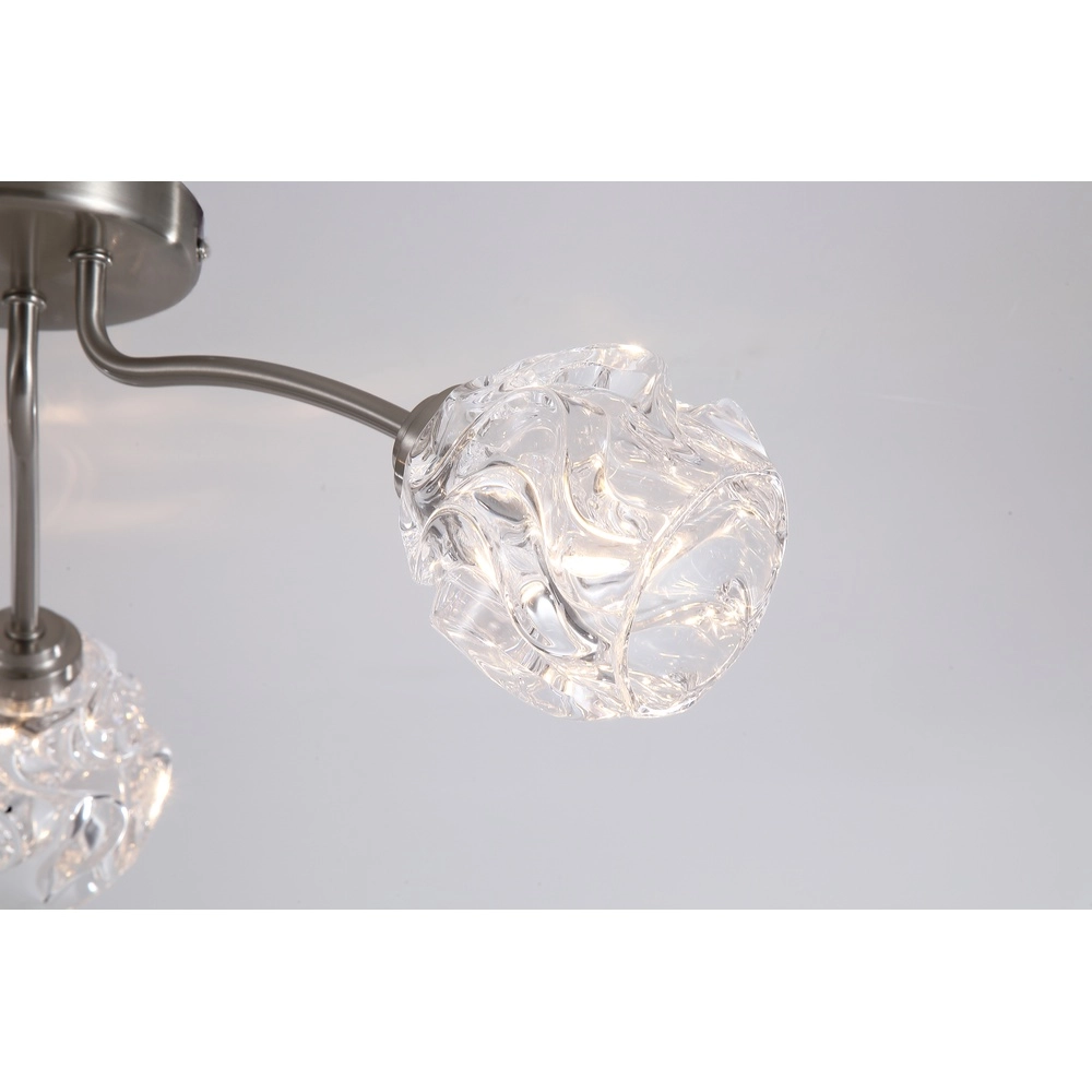 Plafondlamp Astral nikkel 3-lichts Searchlight 5053423304052
