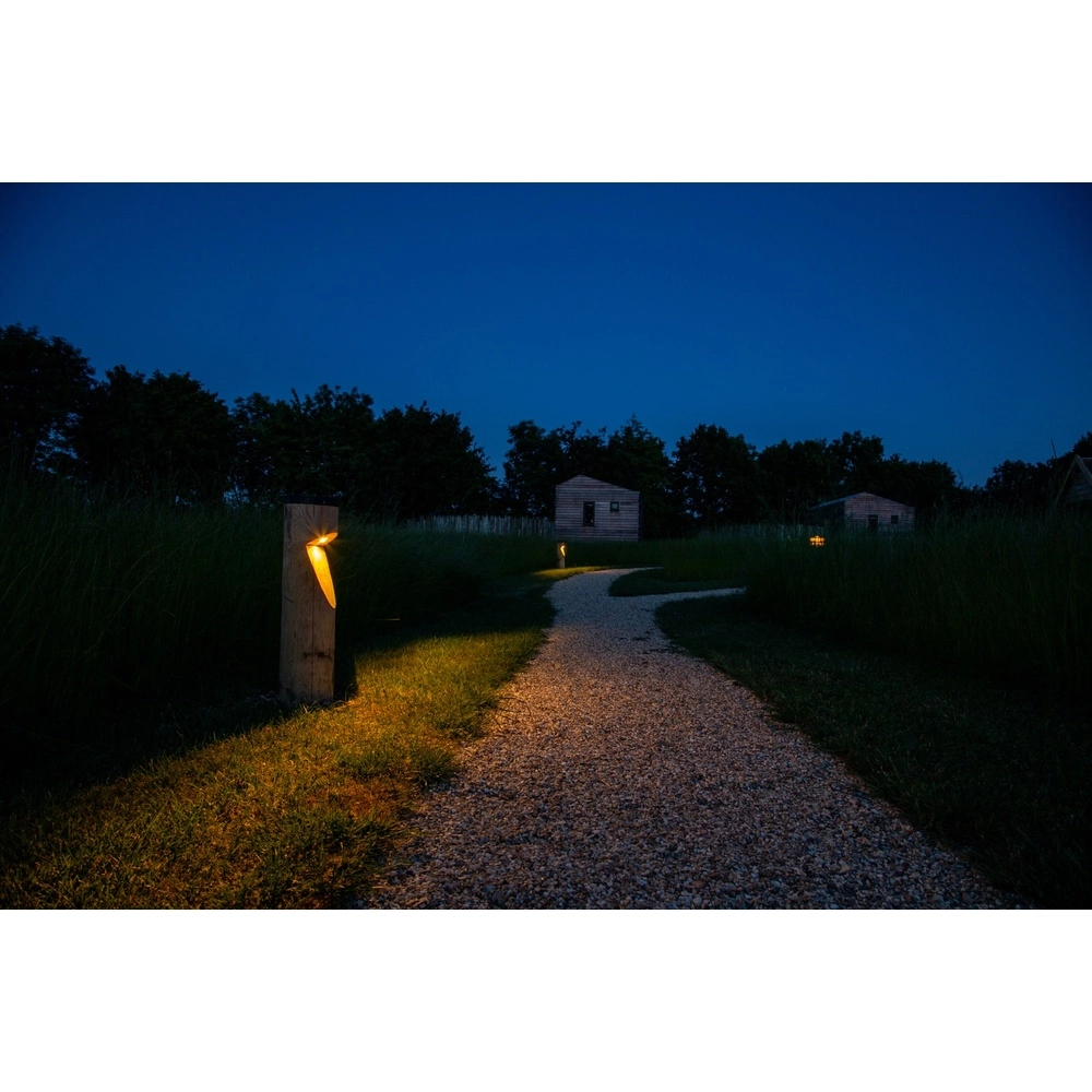 Houten solar padverlichting Bosco Solar Kastanje - 65cm - 2700K Timberlab 8716803513747