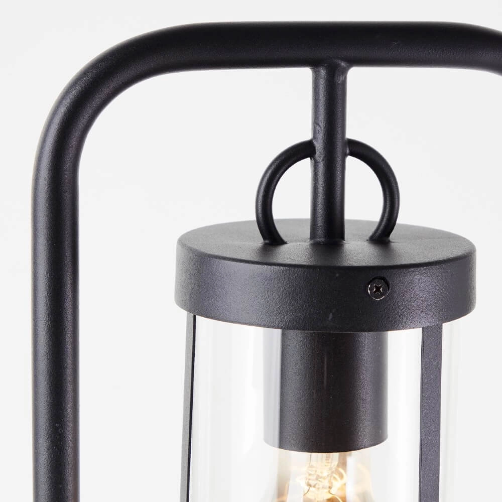 Zwarte tafellamp Sidney transparant glas Brilliant 4004353435690