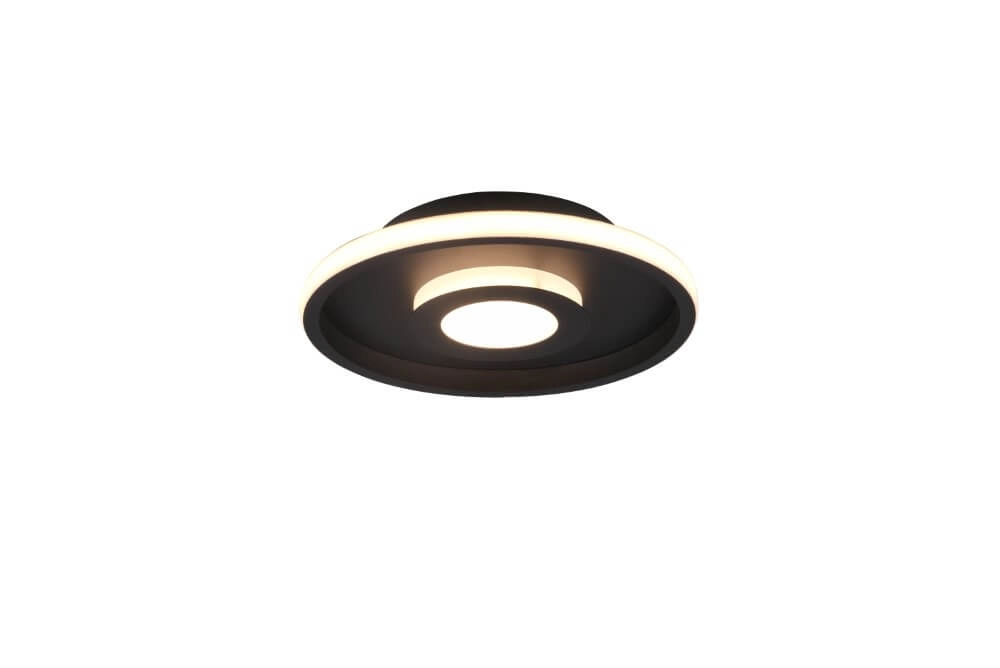 Plafonnière Ascari 30cm zwart Trio 4017807508512