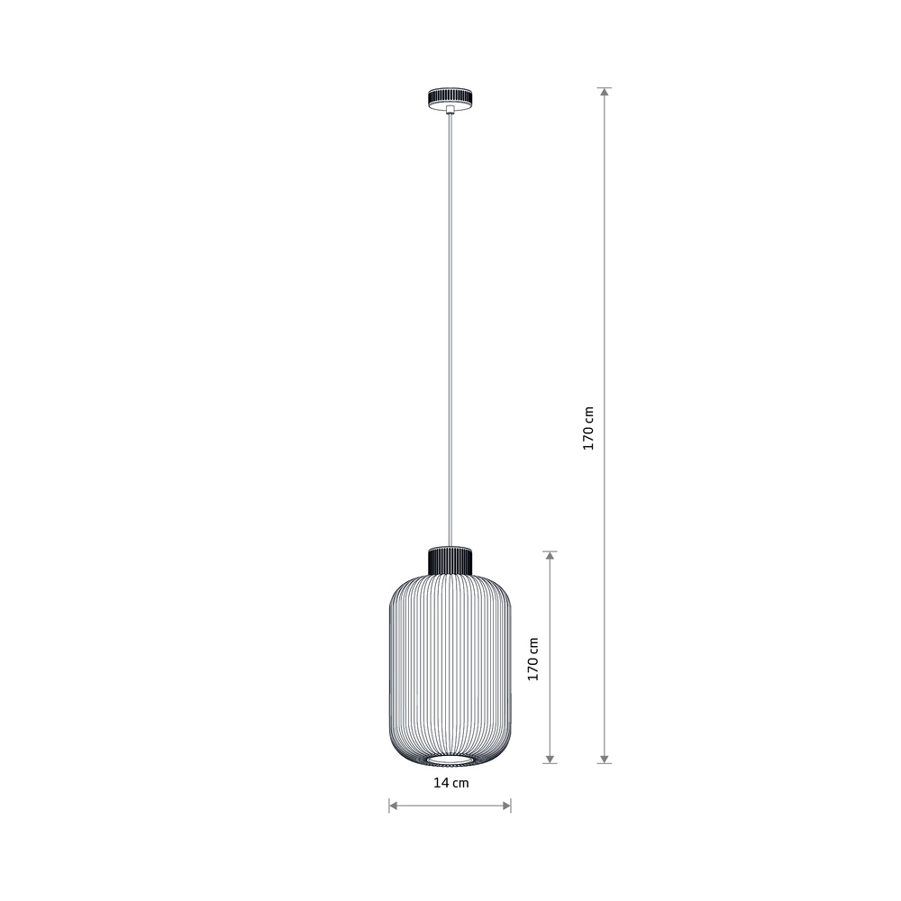 Hanglamp Aurora zand bruin Ø 14cm Lyora 5903139119689