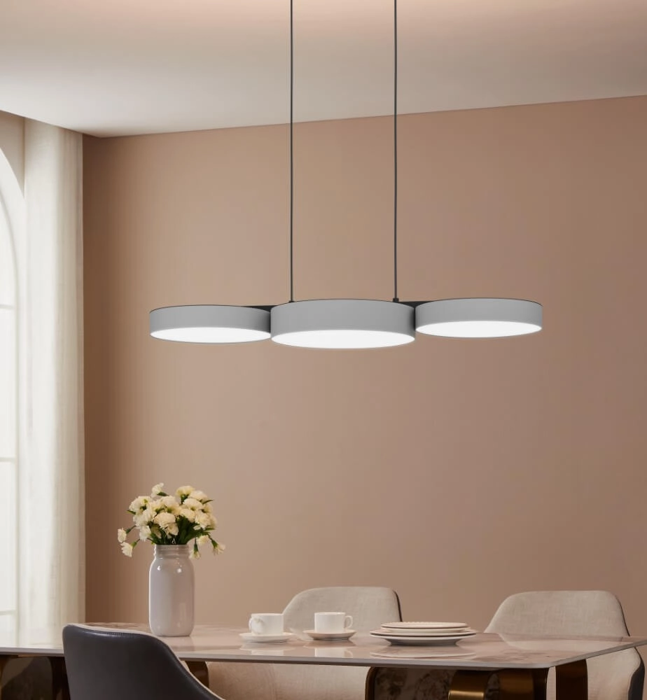 Led hanglamp Barbano-Z 3-lichts - grijs Eglo 9008606274215