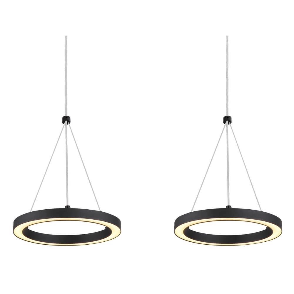 3-lichts hanglamp Grenvix design zwart Globo 9007371450770