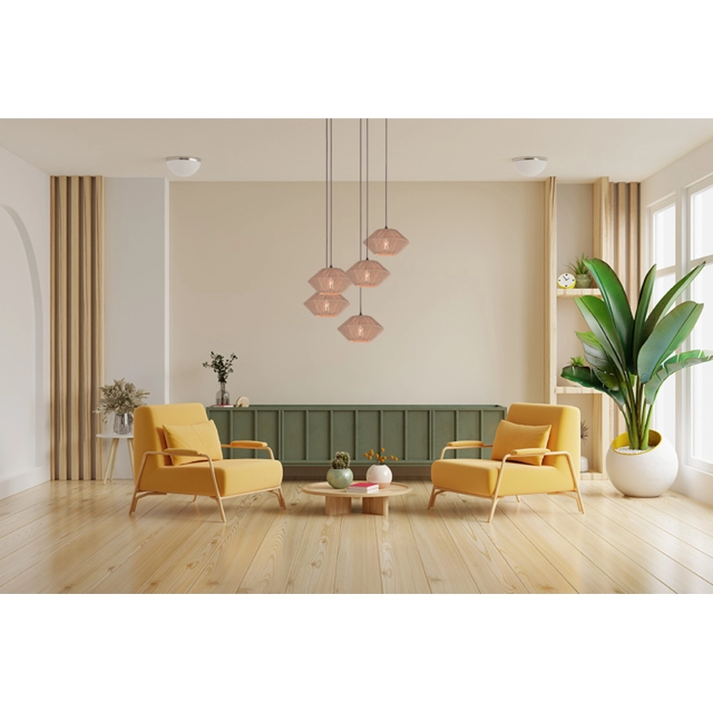 Japandig hanglamp Bicono 5x Ø35cm Masterlight 8718121352787