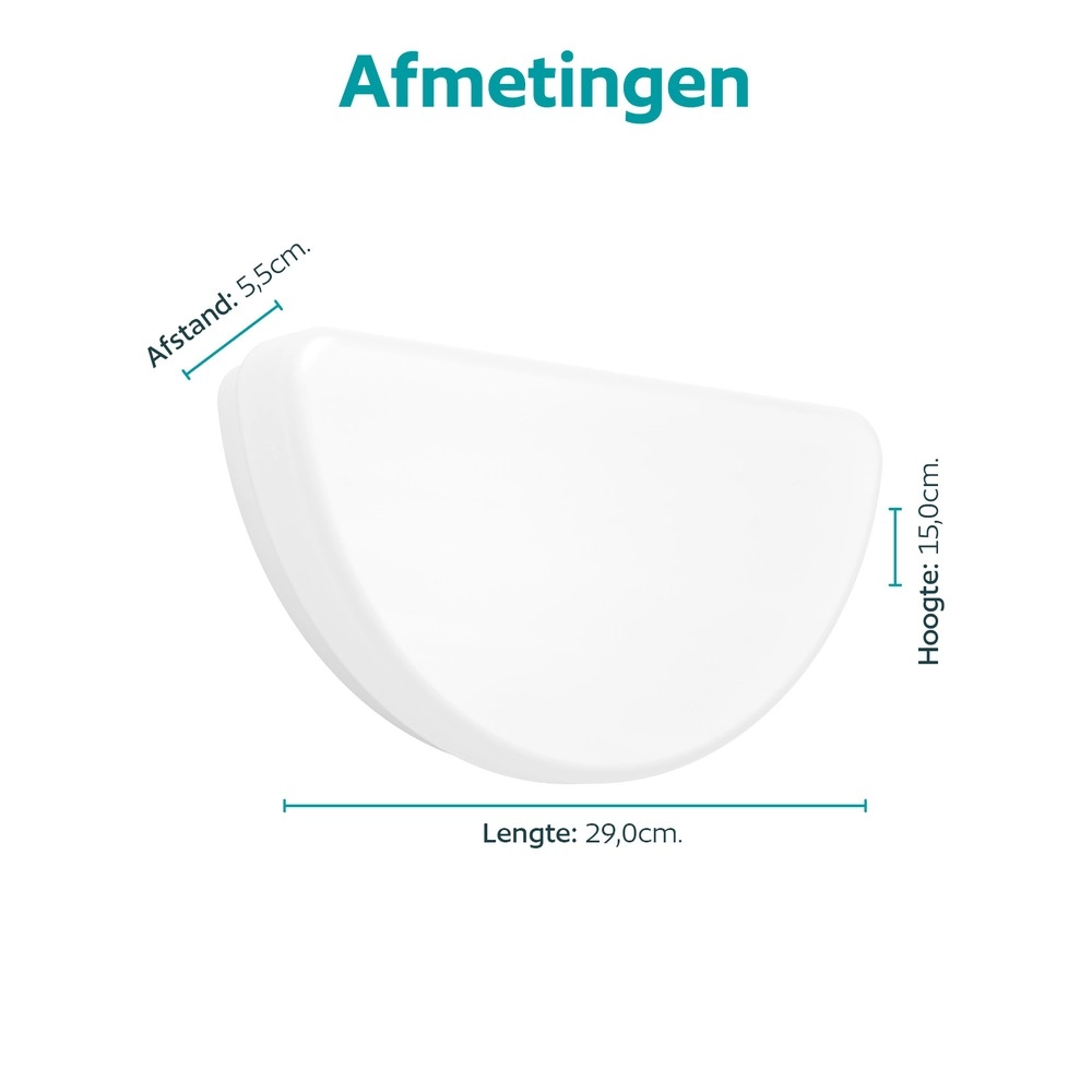 Witte wandlamp Pogliola E 29cm Eglo 9002759742690