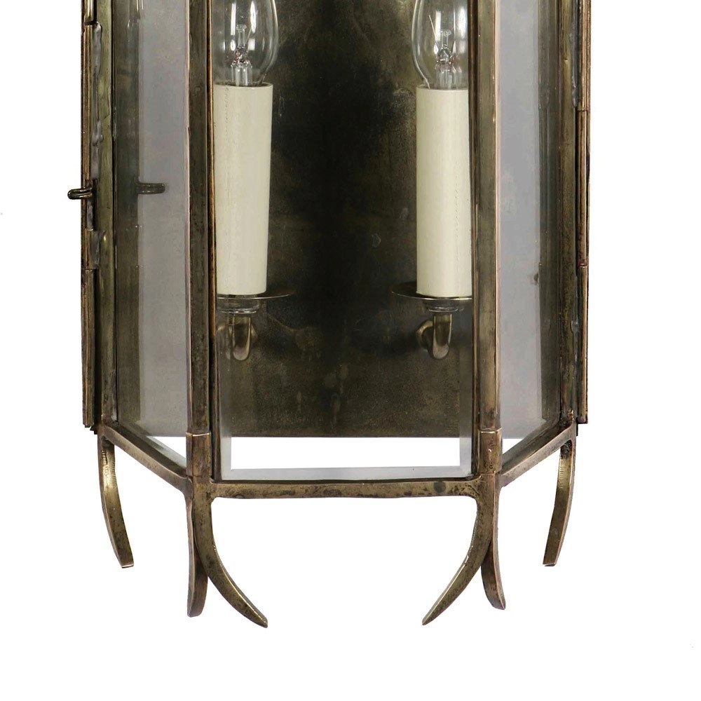 Antieke muurlamp Gothic 61cm - antiek koper (ANT) Limehouse
