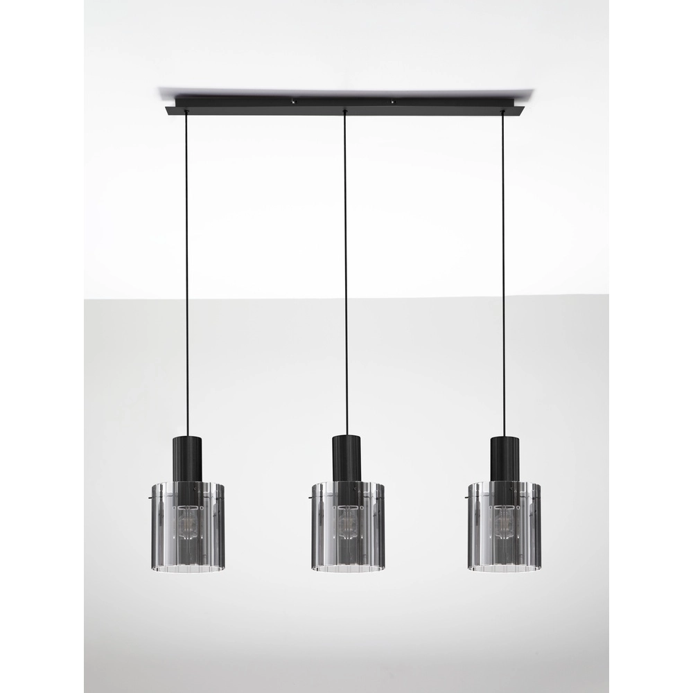Design hanglamp Mirbi 3-lichts zwart recht Lyora 5212017468444