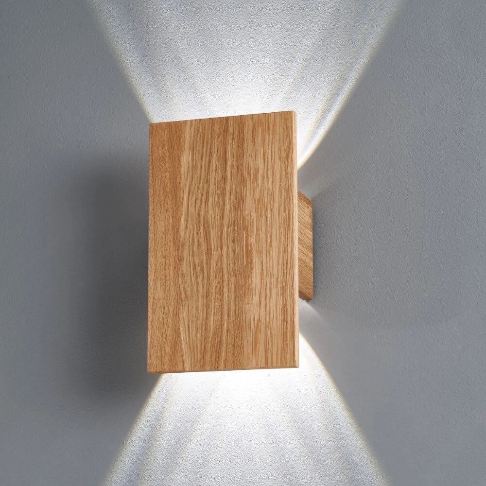 Led wandlamp Shine-Wood 25cm hoog Fischer & Honsel 4003694305761