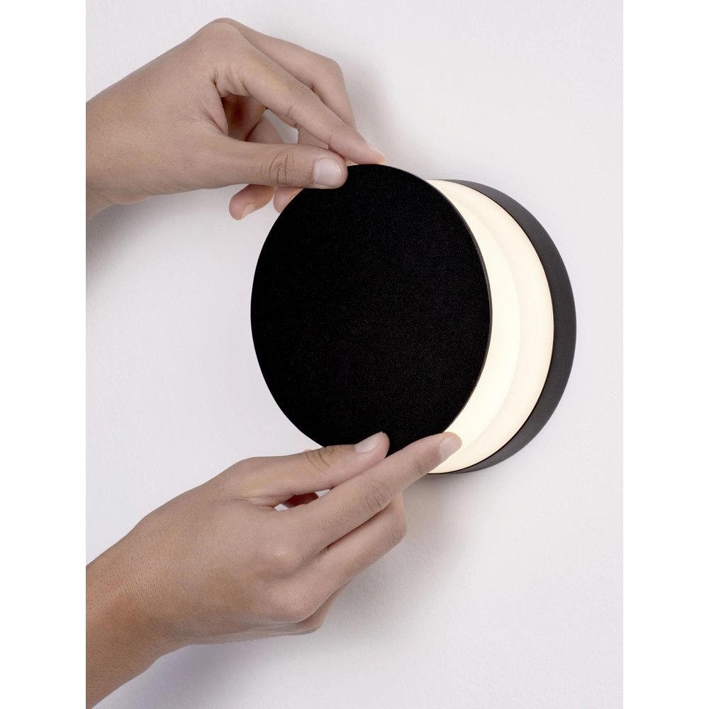 Ronde wandlamp Oono antraciet Lyora 5212017477170