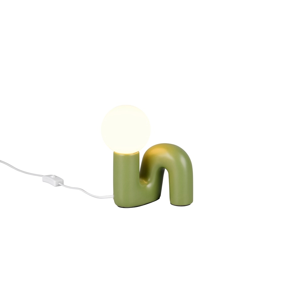 Tafellampje Quinn groen Trio 4017807682281