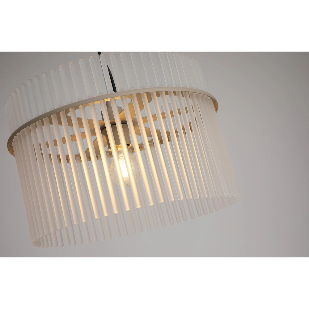 Hanglamp Swizzle zand bruin Ø 40cm Searchlight 5,05342E+12