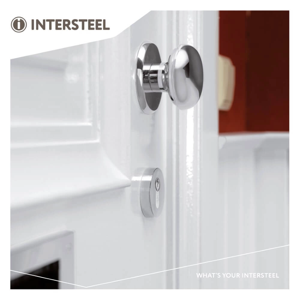 Veiligheidsrozet Salus kerntrekbeveiliging chroom Intersteel 8,71419E+12