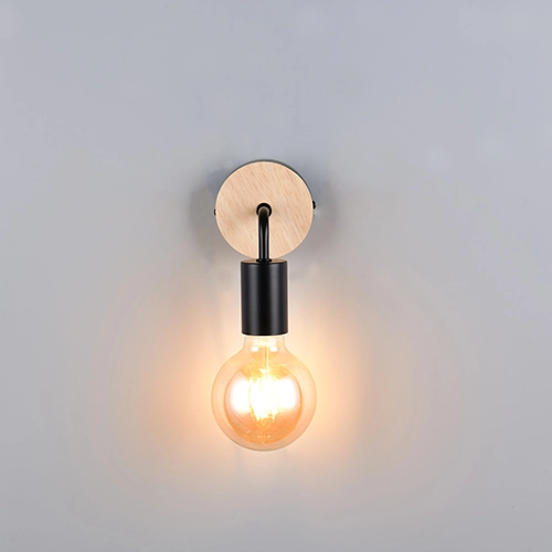 Wandlamp Merida zwart Trio 4017807670783