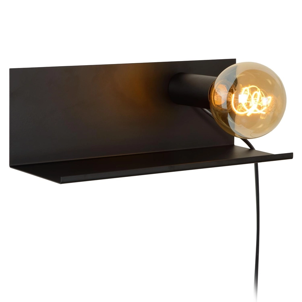 Bedlampje Sebo zwart Lucide 5411212061287
