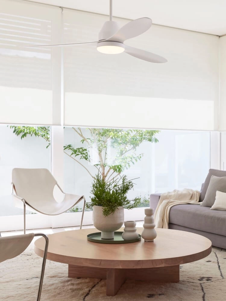 Plafondventilator hout met lamp Whitehaven Ø 143cm IP55 Beacon 9333509136460