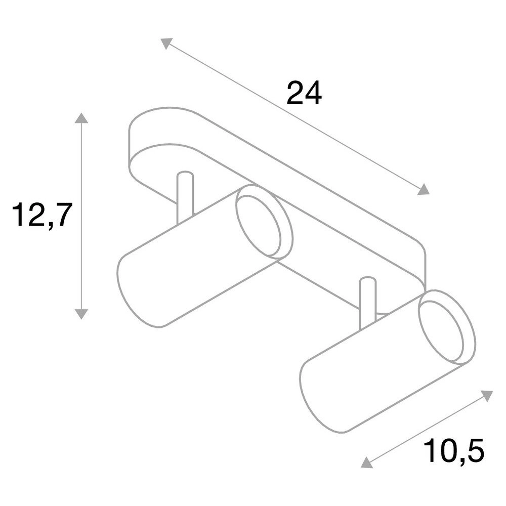 Dubbele led spot Noblo SLV 4024163231671