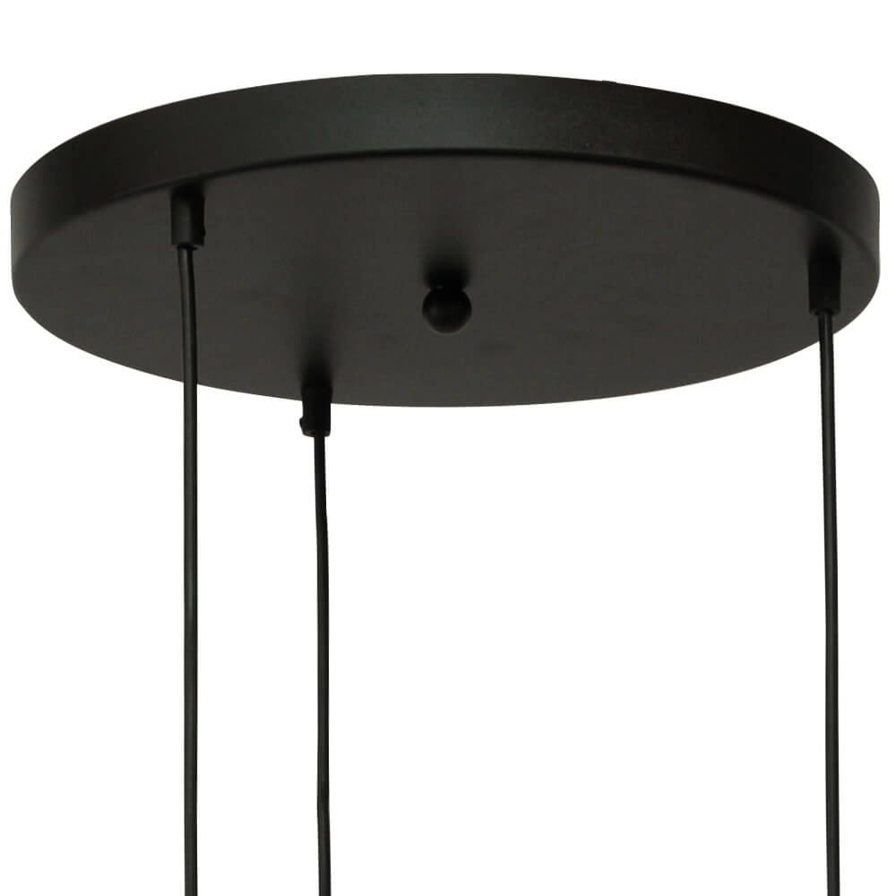 Vide hanglamp Lazise 2 3-lichts goud met zwart Masterlight 8718121303833