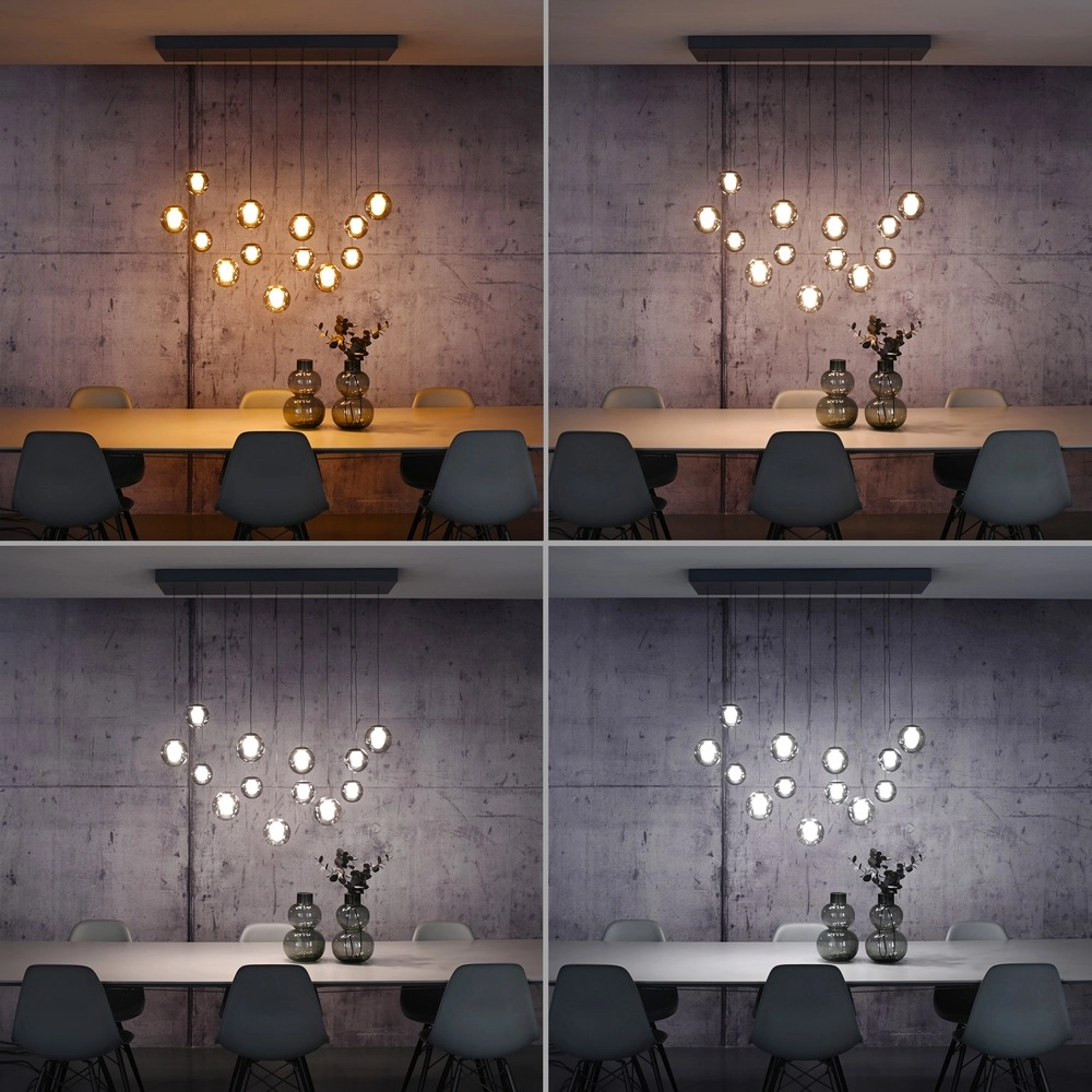 13-lichts hanglamp Pure Popup mystic grey Paul Neuhaus 4012248398302