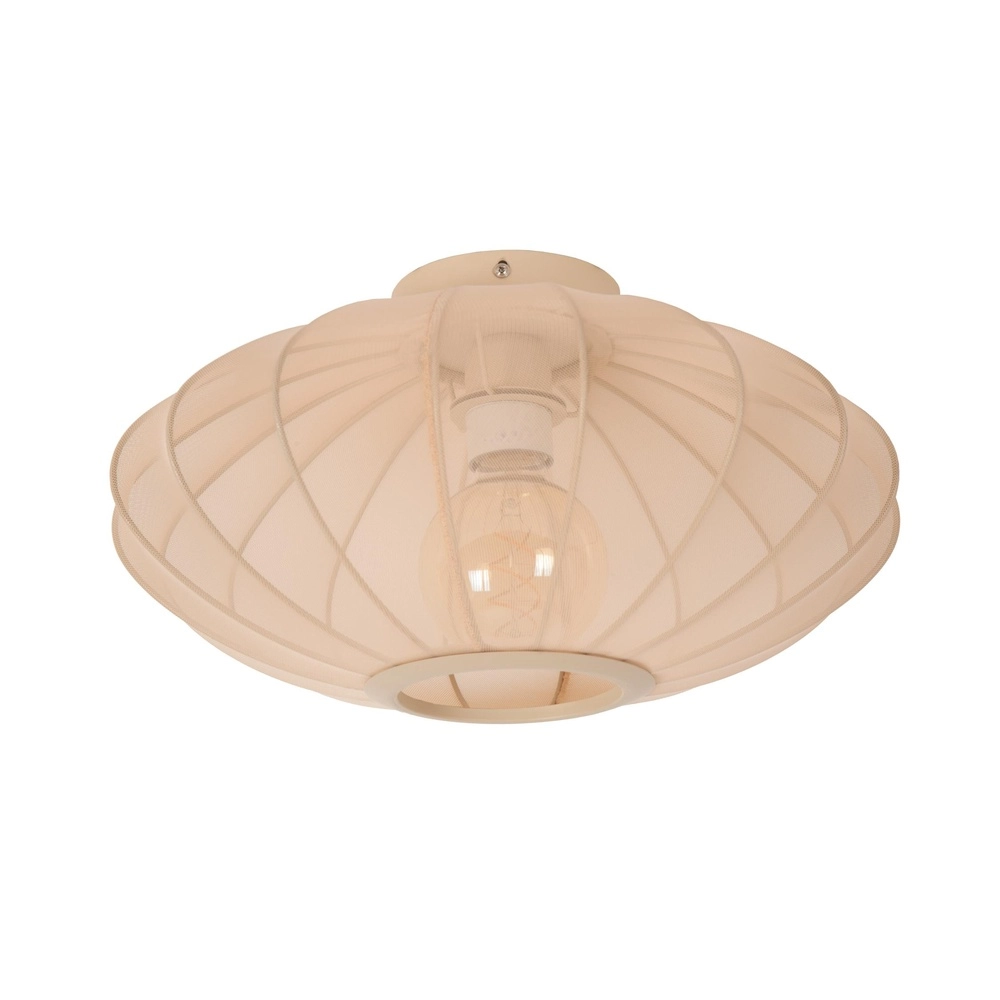 Plafondlamp Corina zand bruin Ø 40cm