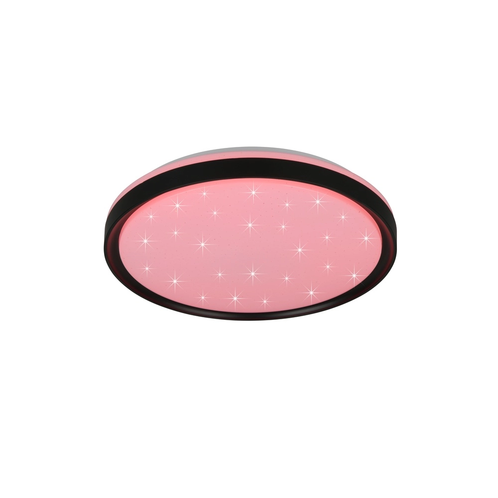 Plafonniere Solit zwart met sterreneffect Trio 4017807659559