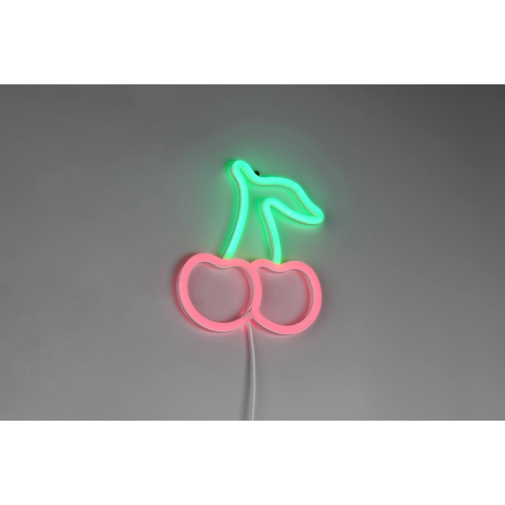 Neon wandlamp Cerise  groen rood Trio 4017807657456