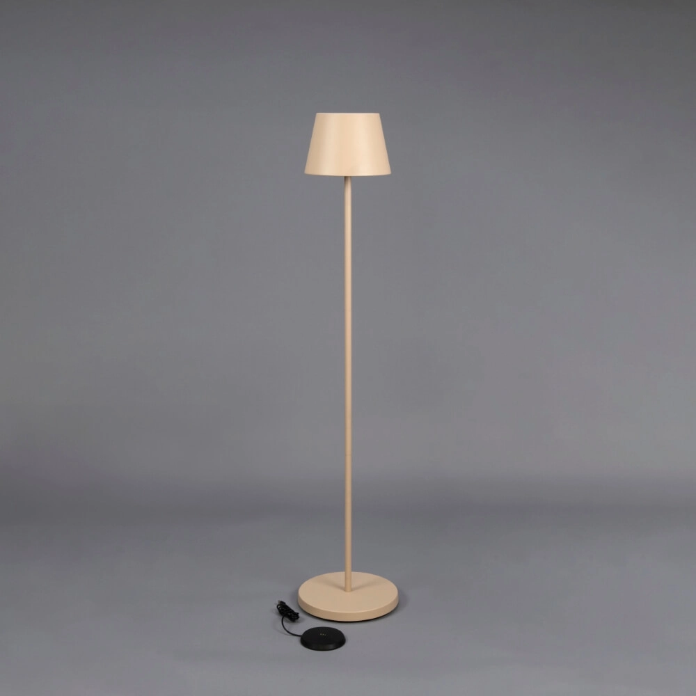 Oplaadbare vloerlamp Pomezia Medium zand bruin KonstSmide 7318307841336