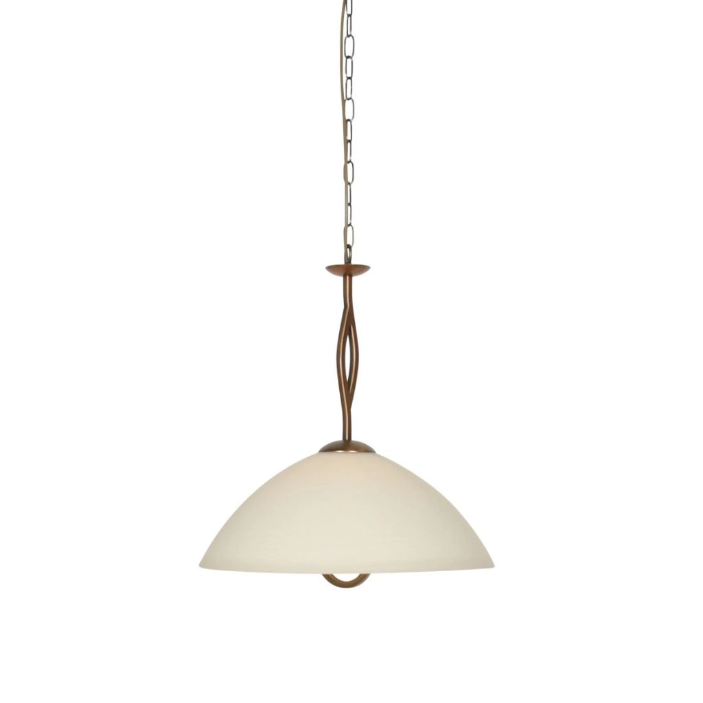 Klassieke hanglamp Anthea 1-lichts brons Steinhauer 8712746180220