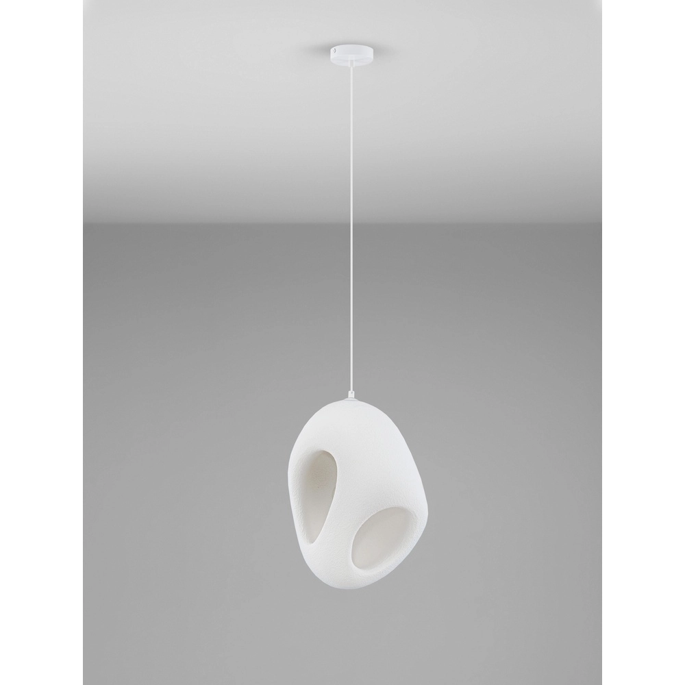Natural pendant lamp Tempus white 40cm Lyora 5212017460875