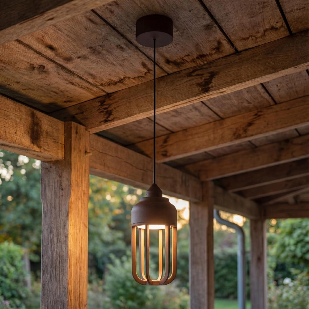 Hanglamp Wells roestbruin Lucide 5411212334138