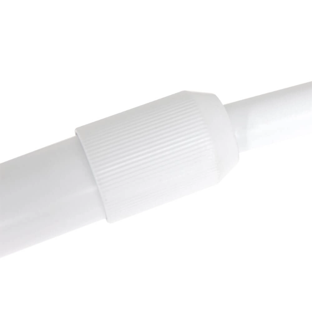 Witte booglamp Sparkled met taupe kap Steinhauer 8712746152333