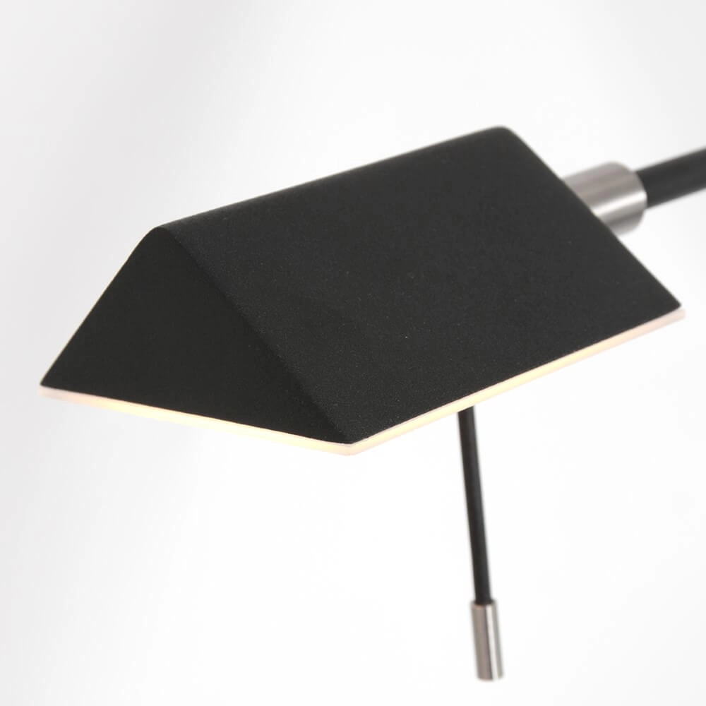 Zwarte leeslamp Retina met led Steinhauer 8712746135695