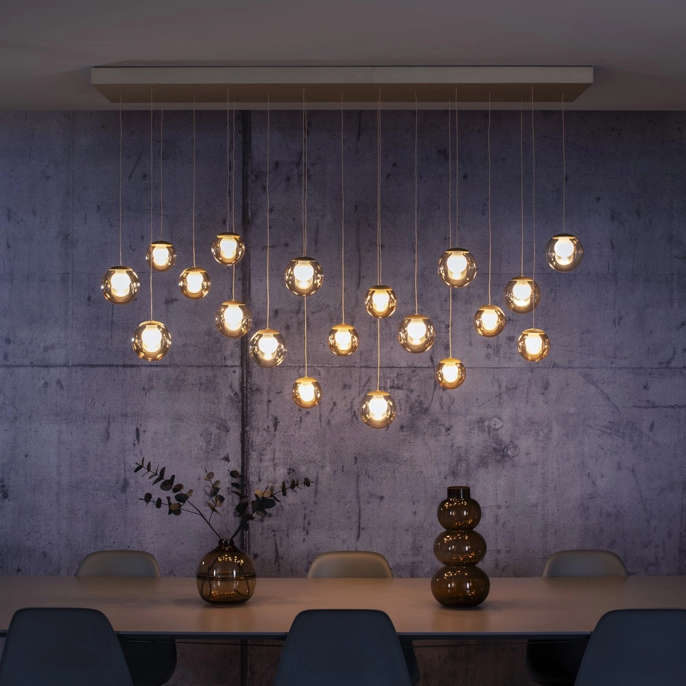 19-lichts hanglamp Pure Popup bronce Paul Neuhaus 4012248396704