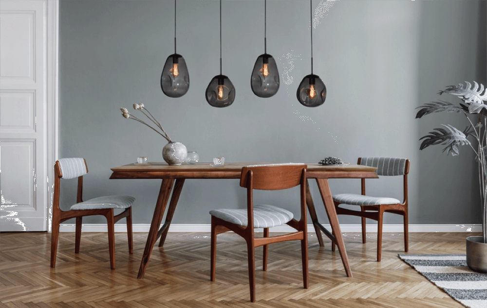 Hanglamp Lava 4x smoke glas Masterlight 8718121286150