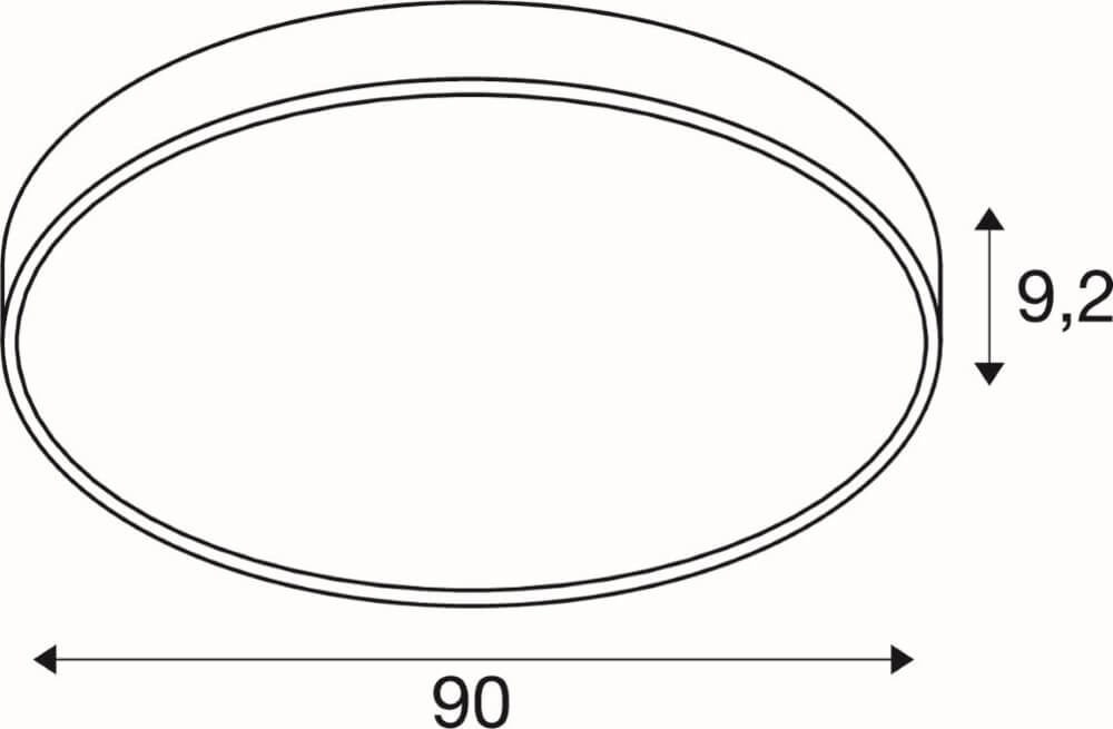 Plafondlamp / Hanglamp Medo 90 grijs - CCT - Ø 90cm SLV 4024163276627