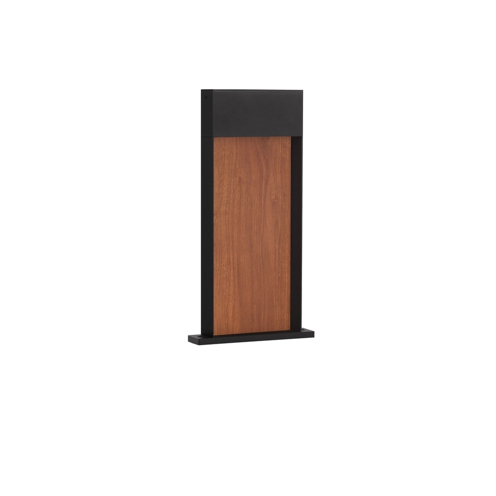 Design tuinlamp Noray zwart met hout 40cm - 2700K Lyora 5212063504318