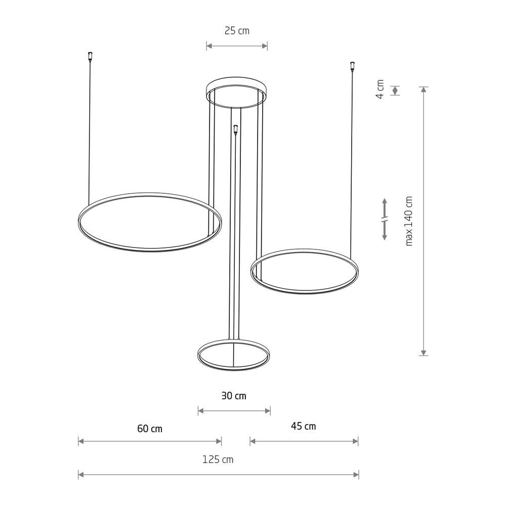 Design hanglamp Circolo Led wit Lyora 5903139116022
