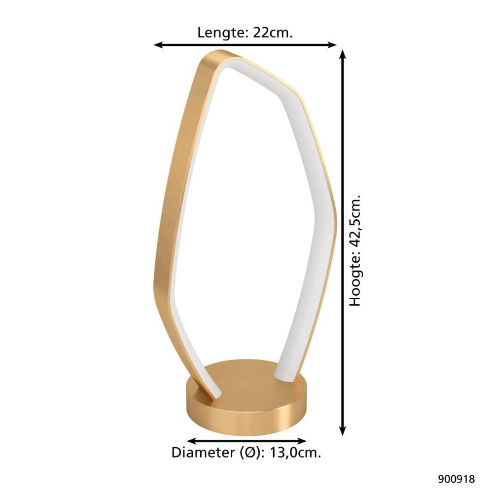 Gouden led tafellamp Vallerosa Eglo 9008606277834
