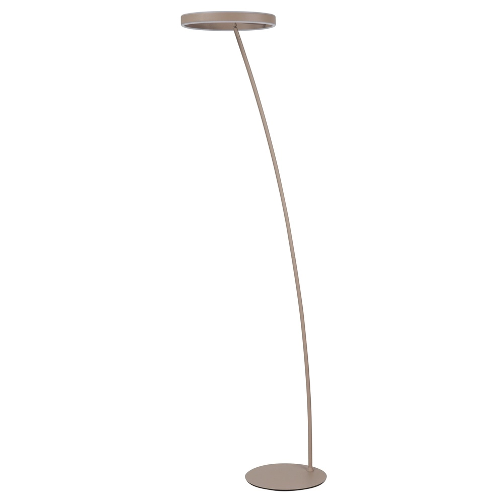 Strakke vloerlamp Emma zand bruin