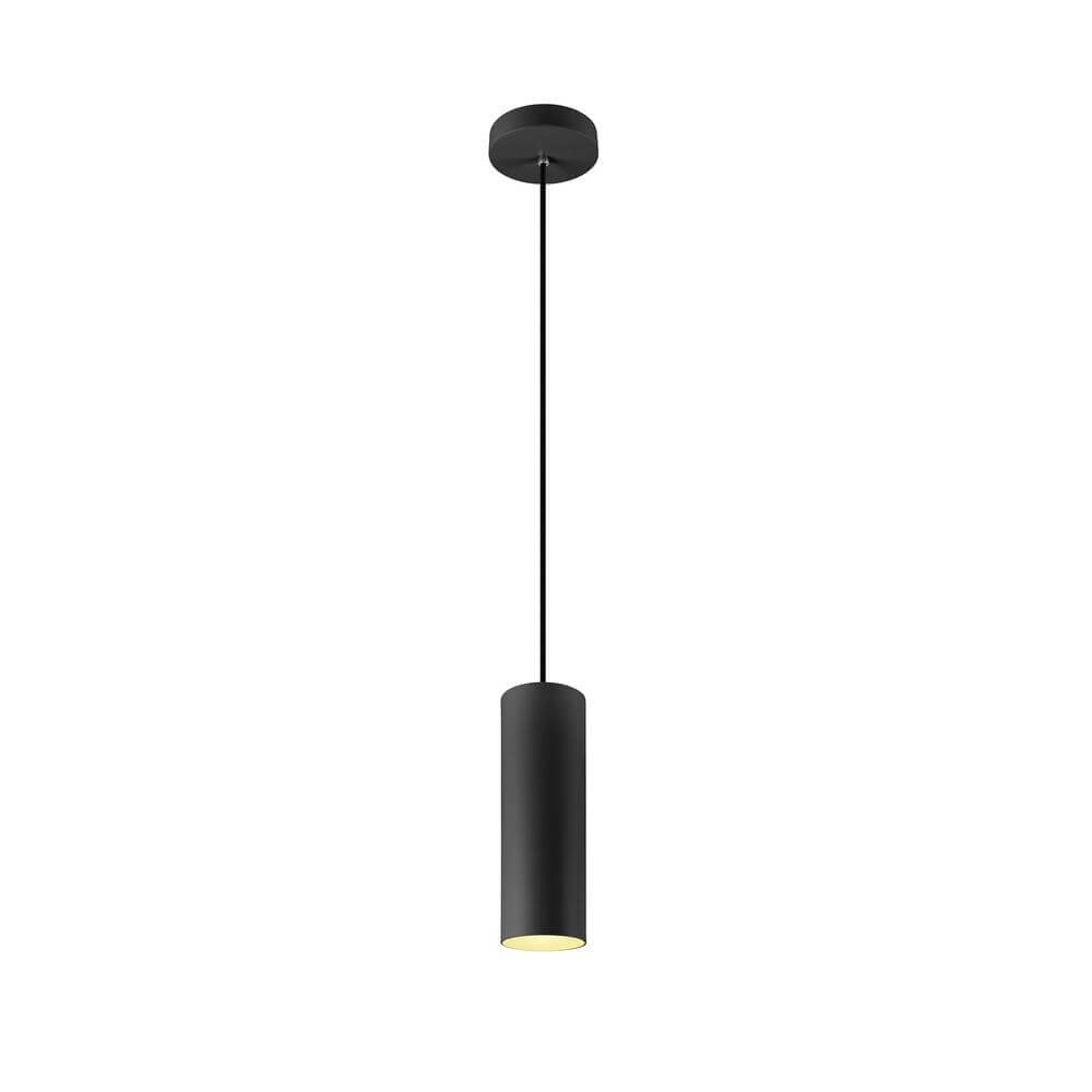 Strakke hanglamp New Enola zwart Ø 10cm