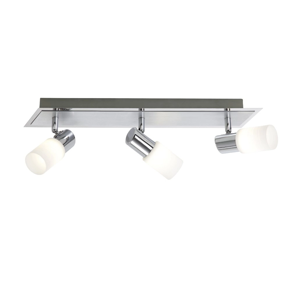 Design plafondspot Series 8214 Beam 3-lichts metaalgrijs met chroom
