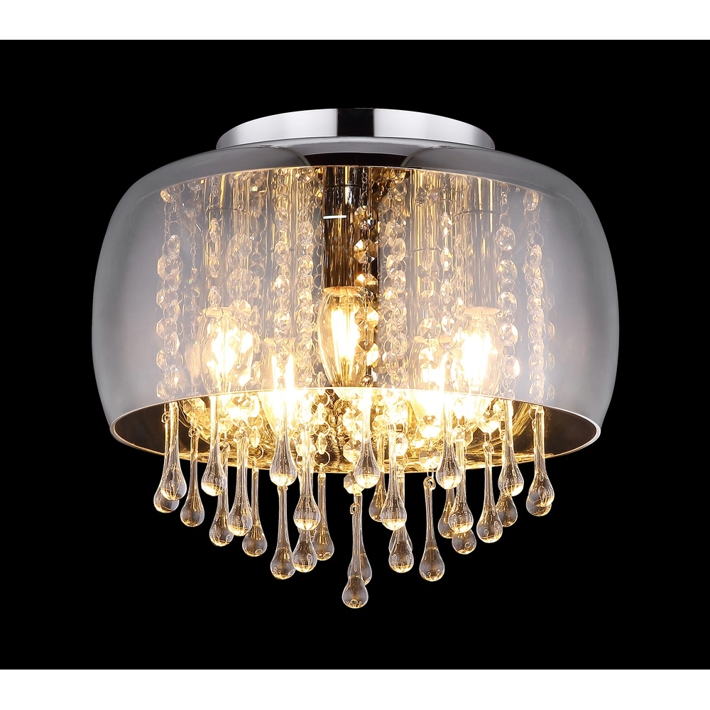 Plafondlamp Kalla Ø 35cm chroom Globo 9007371388707