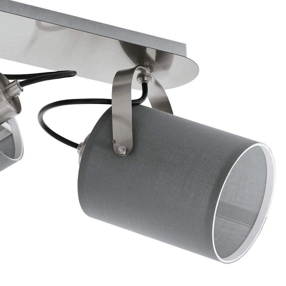 Design plafondspot Villabate 2-lichts grijs Eglo 9002759981396