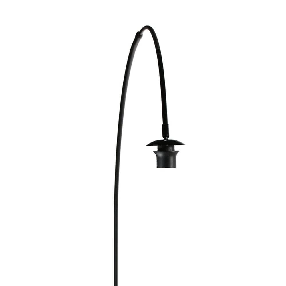 Vloerlamp Curve zwart met grof witte kap Ø 50cm Steinhauer 8712746179484