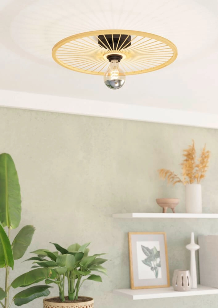 Houten plafondlamp Leominster Eglo 9002759438838