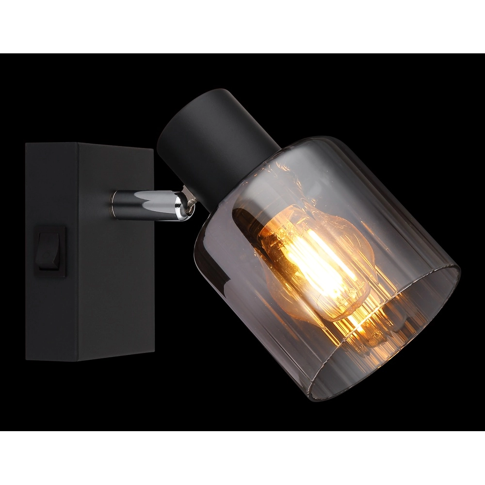Zwarte wandlamp Jack zwart Globo 9007371513833
