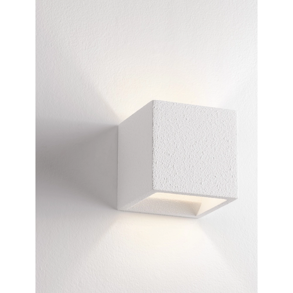 Vierkante wandlamp Sensia wit 11,5cm Lyora 5212017479303